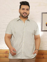 Men Plus Size Rawden Multicolor Striped Shirt