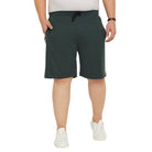 Men Plus Size Rayboon Textured Shorts - bigbanana