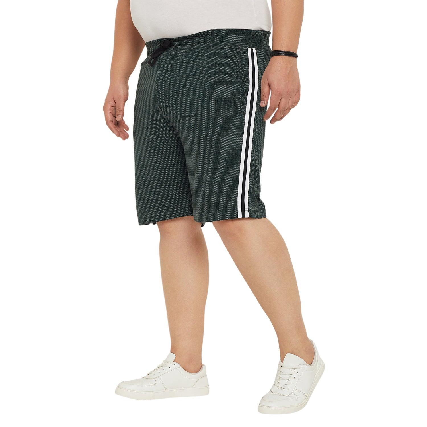 Men Plus Size Rayboon Textured Shorts - bigbanana