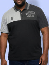 Men Plus Size Relent Colorblock Polo Tshirt