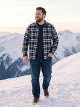 Men Plus Size Rewan Multi Check Shirts
