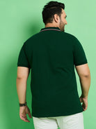 Men Plus Size Rewind Printed Polo Tshirt - bigbanana