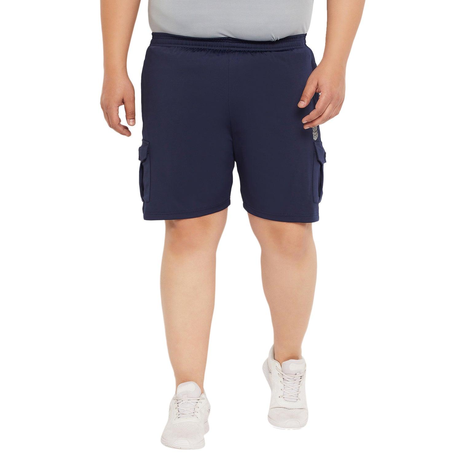 Men Plus Size Rezo Solid Shorts - bigbanana