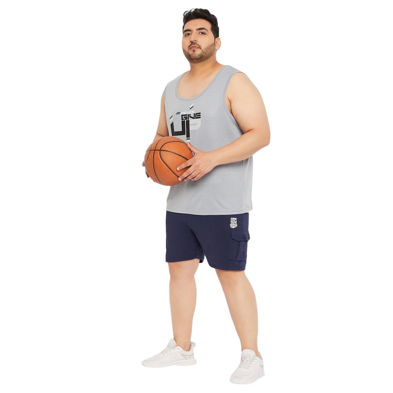 Men Plus Size Rezo Solid Shorts - bigbanana