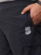 Men Plus Size Rezo-Grey Solid Shorts - bigbanana