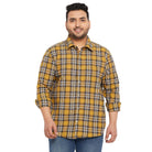 Men Plus Size Richard Check Shirt - bigbanana