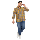 Men Plus Size Richard Check Shirt - bigbanana