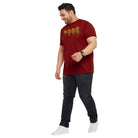 Men Plus Size Rodes Printed Round Neck Tshirt - bigbanana