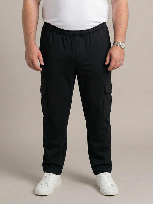 Men Plus Size Rokke Maroon Solid Trackpants