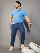 Men Plus Size Ronald Solid Jeans - bigbanana