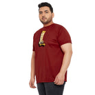 Men Plus Size Rugged Printed Round Neck Tshirt - bigbanana