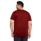 Men Plus Size Rugged Printed Round Neck Tshirt - bigbanana