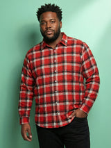 Men Plus Size Rux Multicolor Checkered Casual Shirt