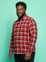 Men Plus Size Rux Multicolor Checkered Casual Shirt