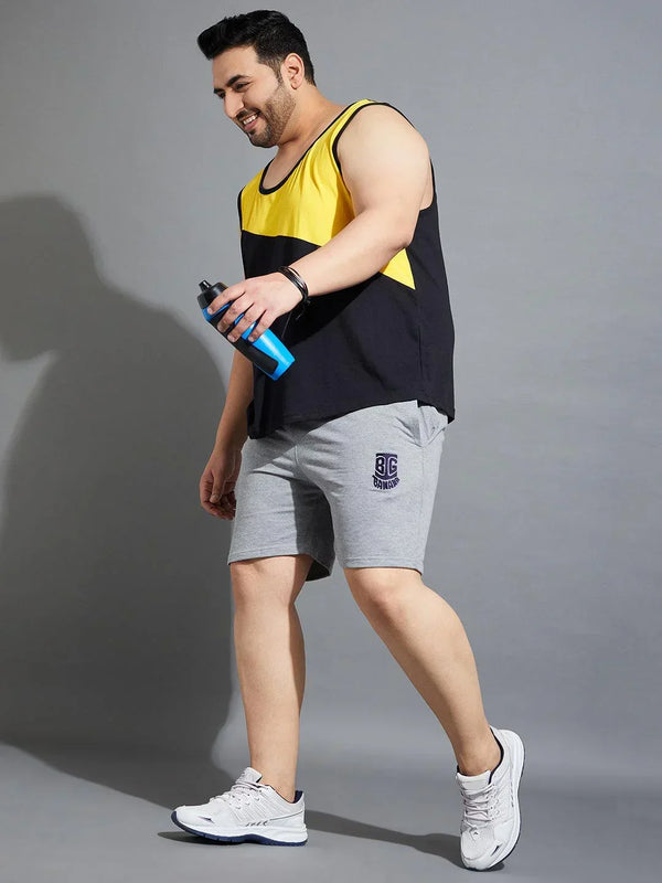 Men Plus Size Salford-G-10 Solid Shorts