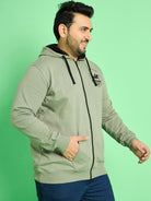 Men Plus Size  Salovci Solid Sweatshirts - bigbanana