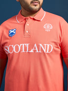 Men Plus Size Scotland Printed Polo Tshirt - bigbanana