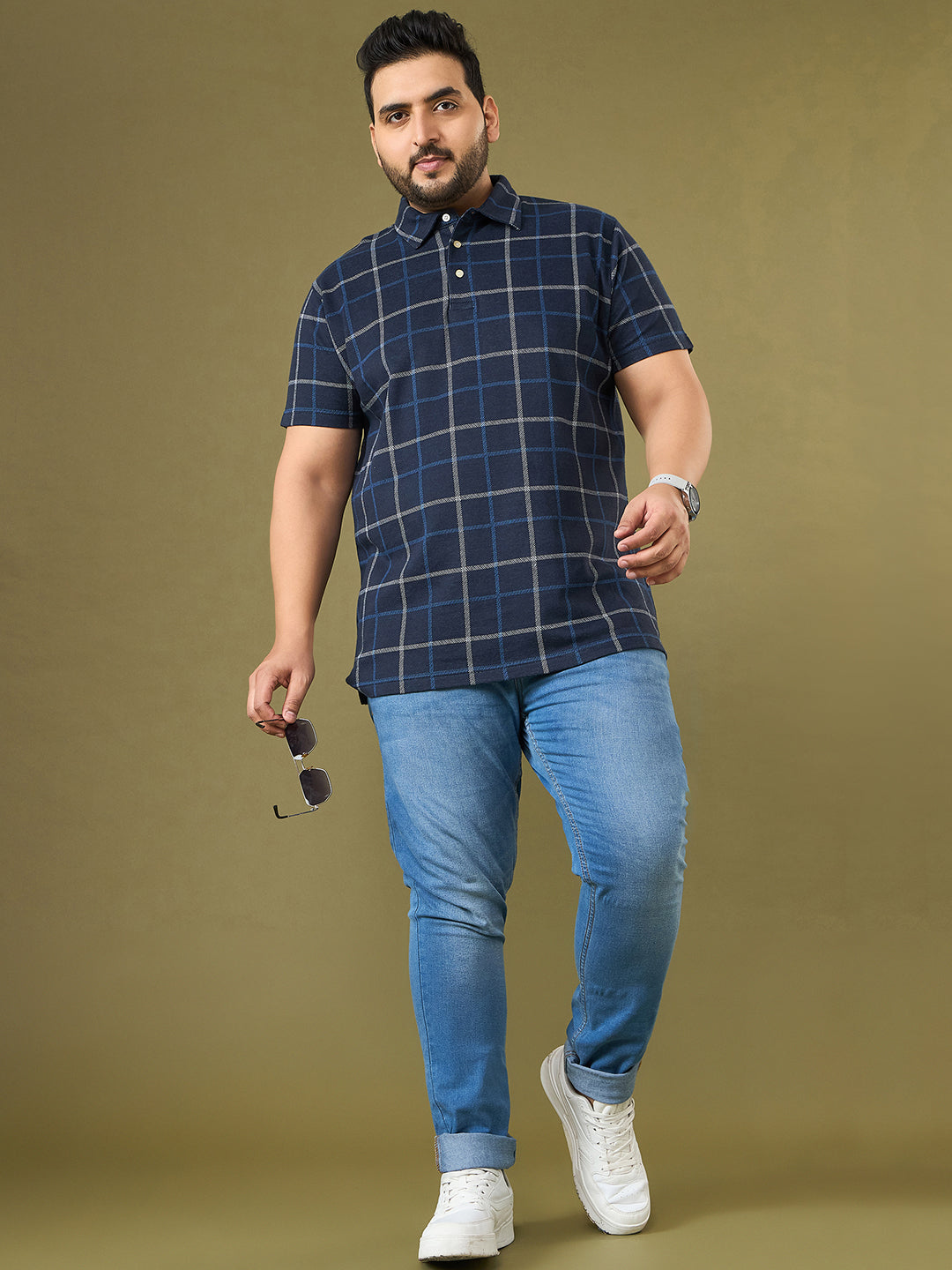 Men Plus Size Section Polo Tshirt