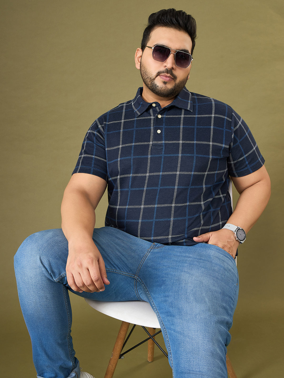 Men Plus Size Section Polo Tshirt