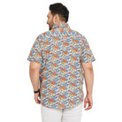 Men Plus Size Senam Printed Shirt - bigbanana