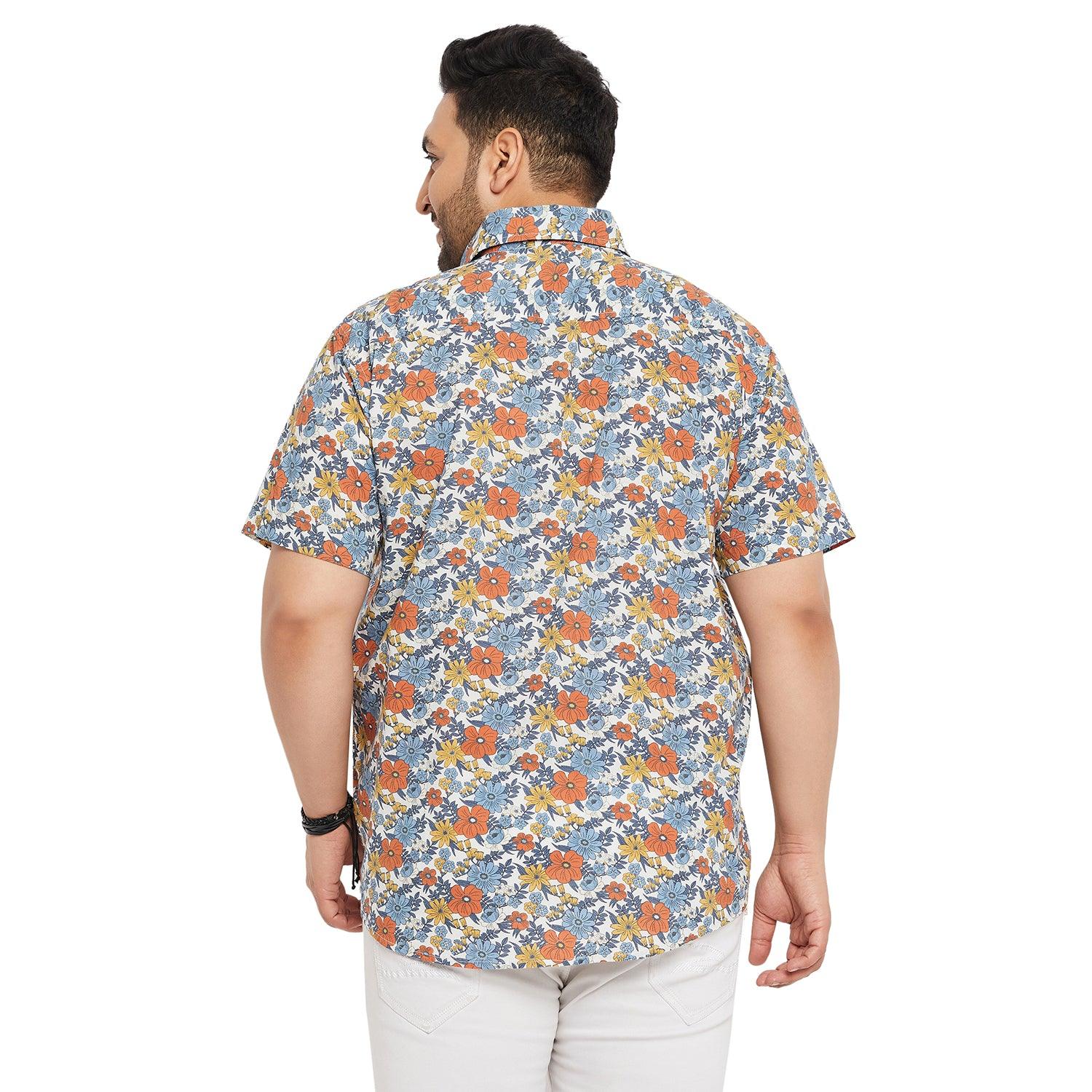 Men Plus Size Senam Printed Shirt - bigbanana