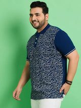 Men Plus Size Siaya Printed Polo Tshirt - bigbanana