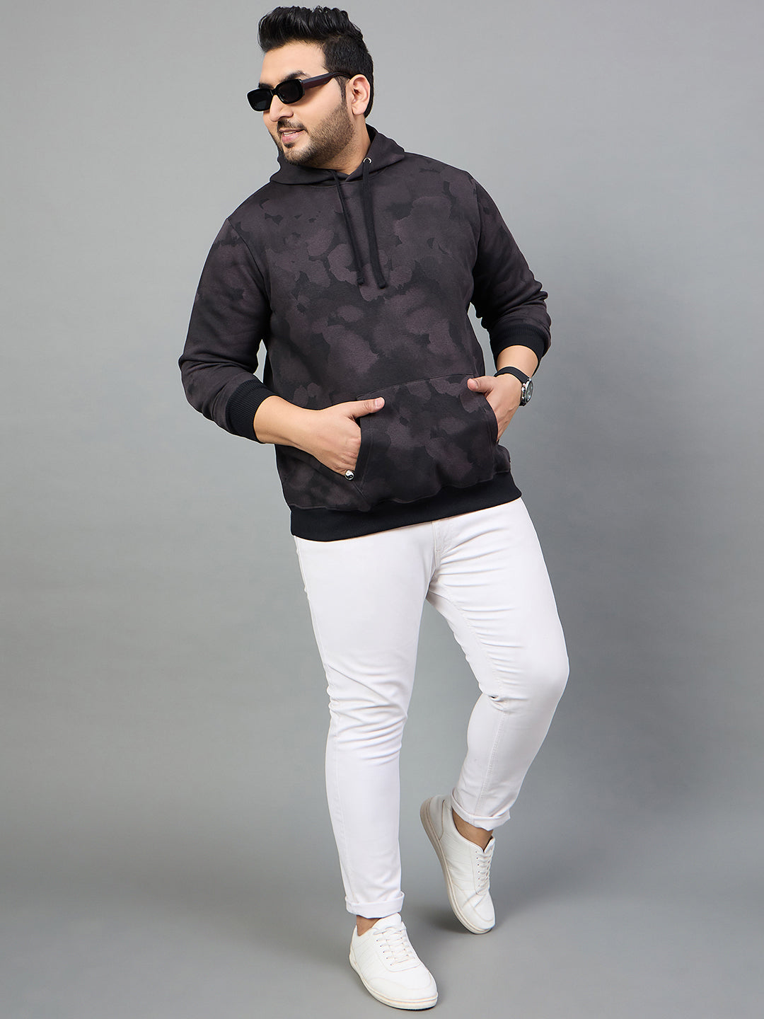 Men Plus Size  Simeone Printed Sweatshirt