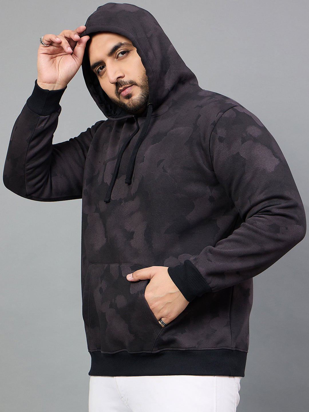 Men Plus Size  Simeone Printed Sweatshirt