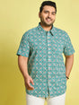 Men Plus Size Simon Floral Print Multi color shirt - bigbanana