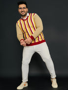 Men Plus Size Smartno Striped Sweater - bigbanana