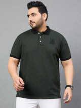 Men Plus Size Souness Solid Polo Tshirt