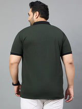 Men Plus Size Souness Solid Polo Tshirt