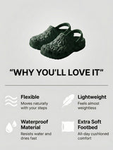 bigbanana Sparkler-Olive Unisex Clogs