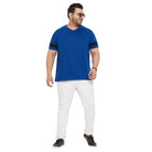 Men Plus Size Spice Solid V-Neck Tshirt - bigbanana