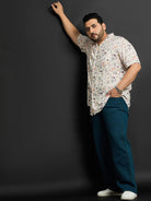 Men Plus Size Stade Printed Shirt - bigbanana