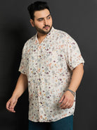 Men Plus Size Stade Printed Shirt - bigbanana