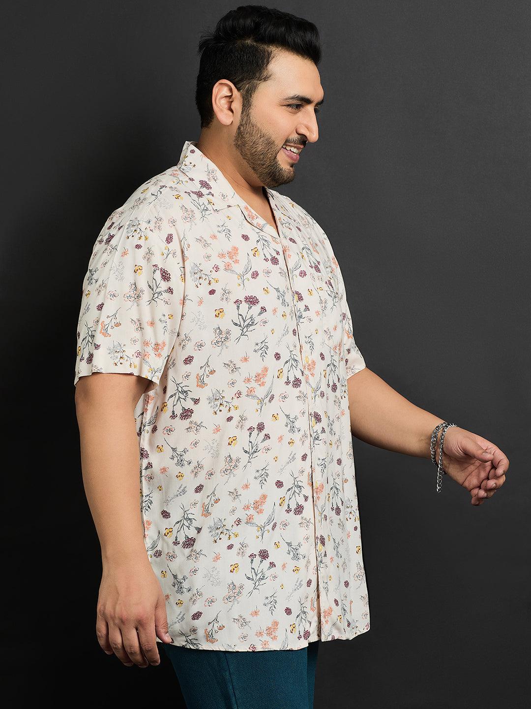 Men Plus Size Stade Printed Shirt - bigbanana