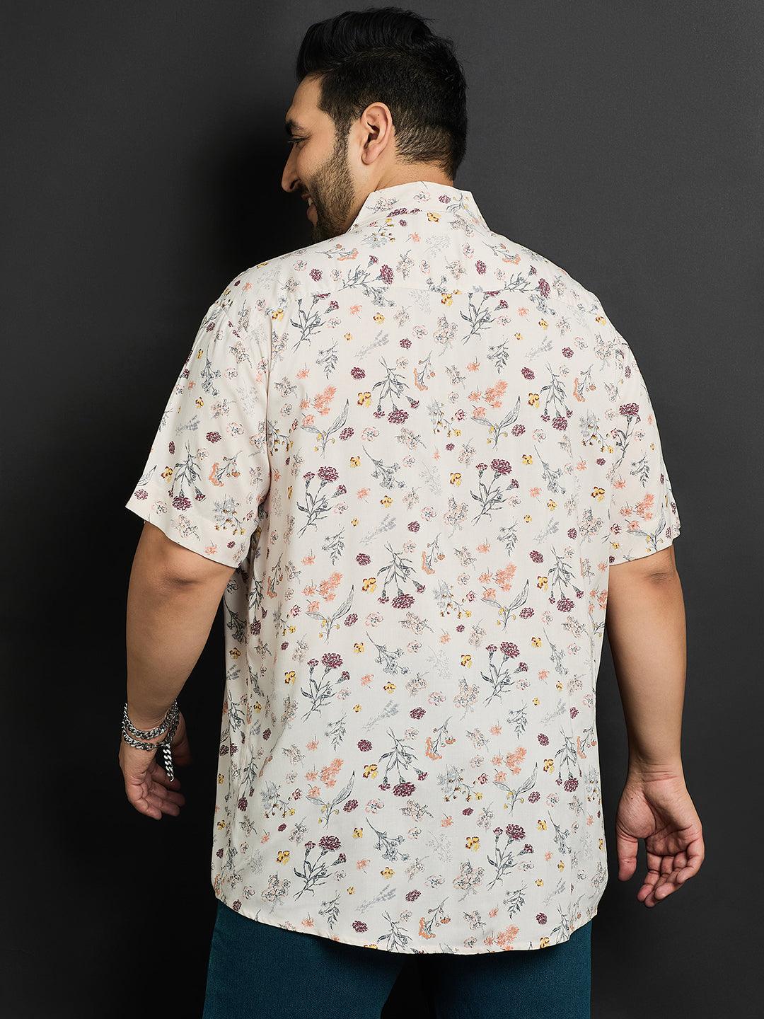 Men Plus Size Stade Printed Shirt - bigbanana