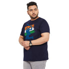 Men Plus Size Stance Printed Round Neck Tshirt - bigbanana