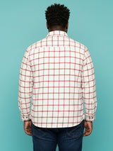 Men Plus Size Static Multicolor Checkered Casual Shirt
