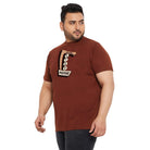 Men Plus Size Stay Printed Round Neck Tshirt - bigbanana