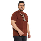 Men Plus Size Stay Printed Round Neck Tshirt - bigbanana