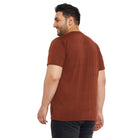 Men Plus Size Stay Printed Round Neck Tshirt - bigbanana