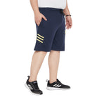 Men Plus Size Stripe Solid Shorts - bigbanana