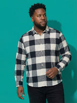 Men Plus Size Stronghold Multicolor Checkered Casual Shirt