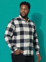 Men Plus Size Stronghold Multicolor Checkered Casual Shirt