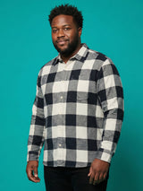Men Plus Size Stronghold Multicolor Checkered Casual Shirt