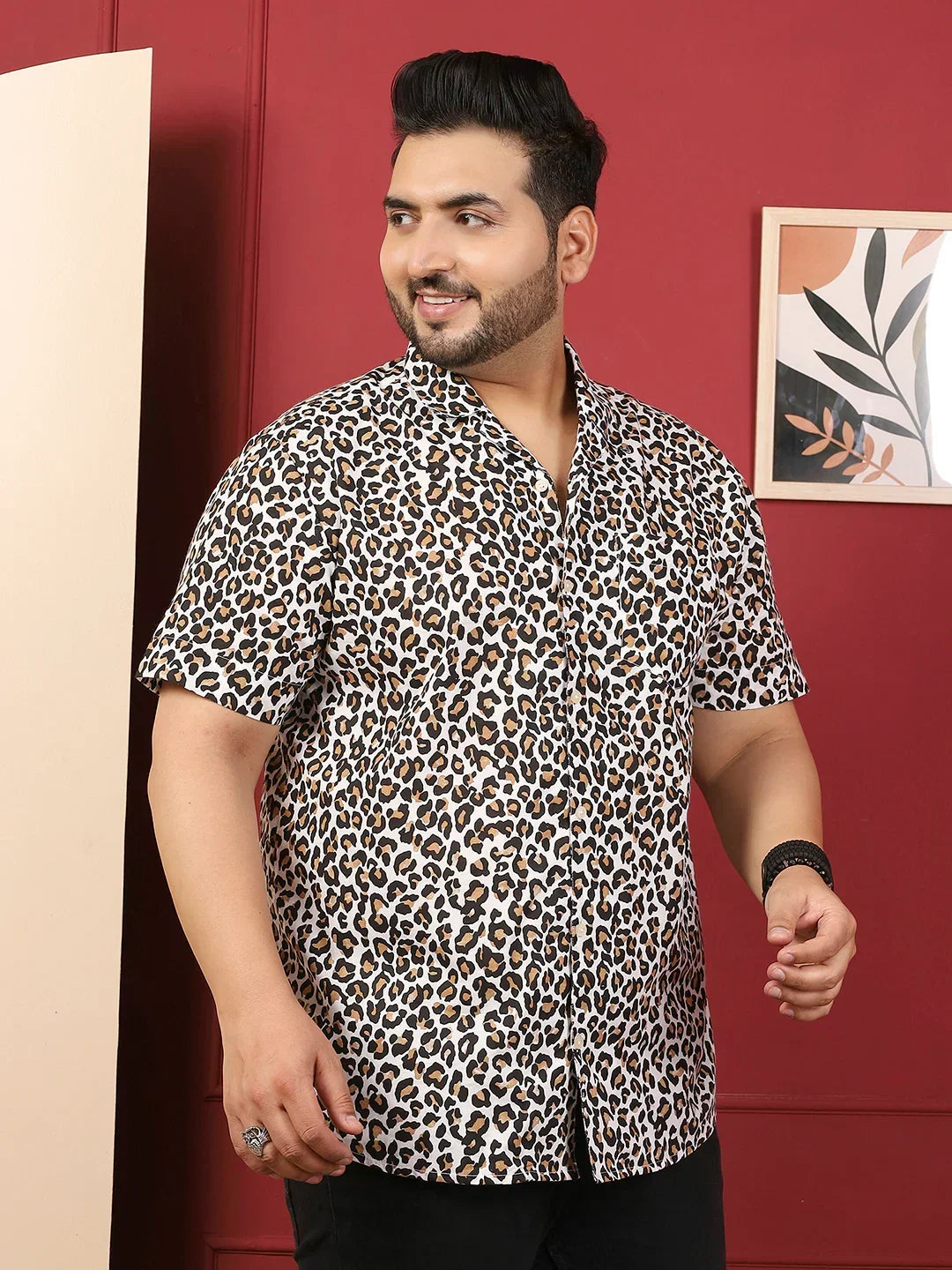Stroot Men Plus Size Stroot Multicolor Printed Shirt – bigbanana