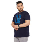 Men Plus Size Stump Printed Round Neck Tshirt - bigbanana