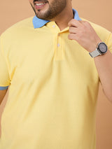 Men Plus Size Styvia Solid Polo Tshirt - bigbanana